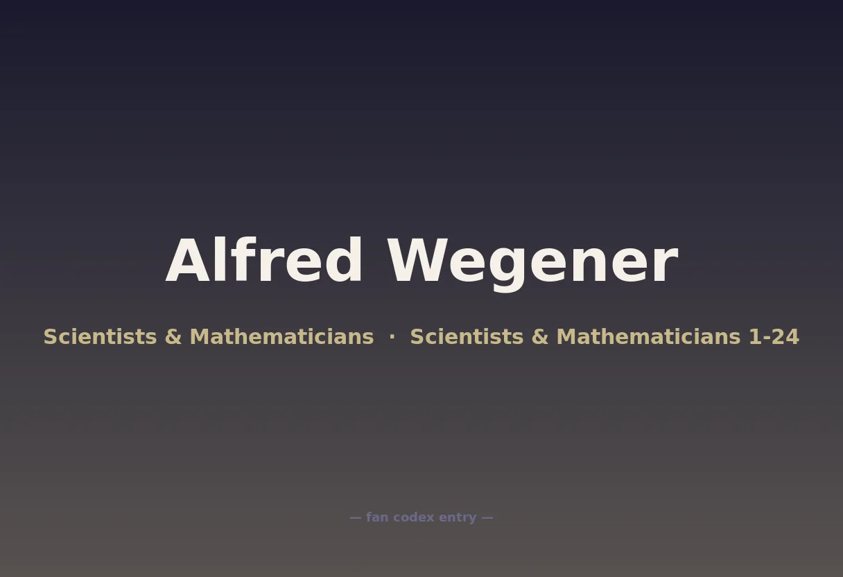 Alfred Wegener
