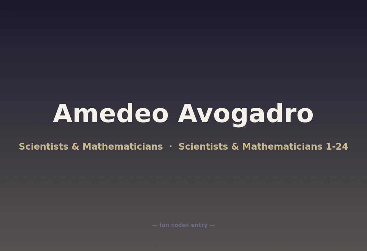 Amedeo Avogadro