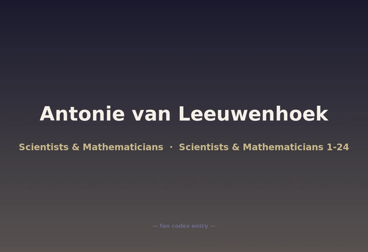 Antonie van Leeuwenhoek