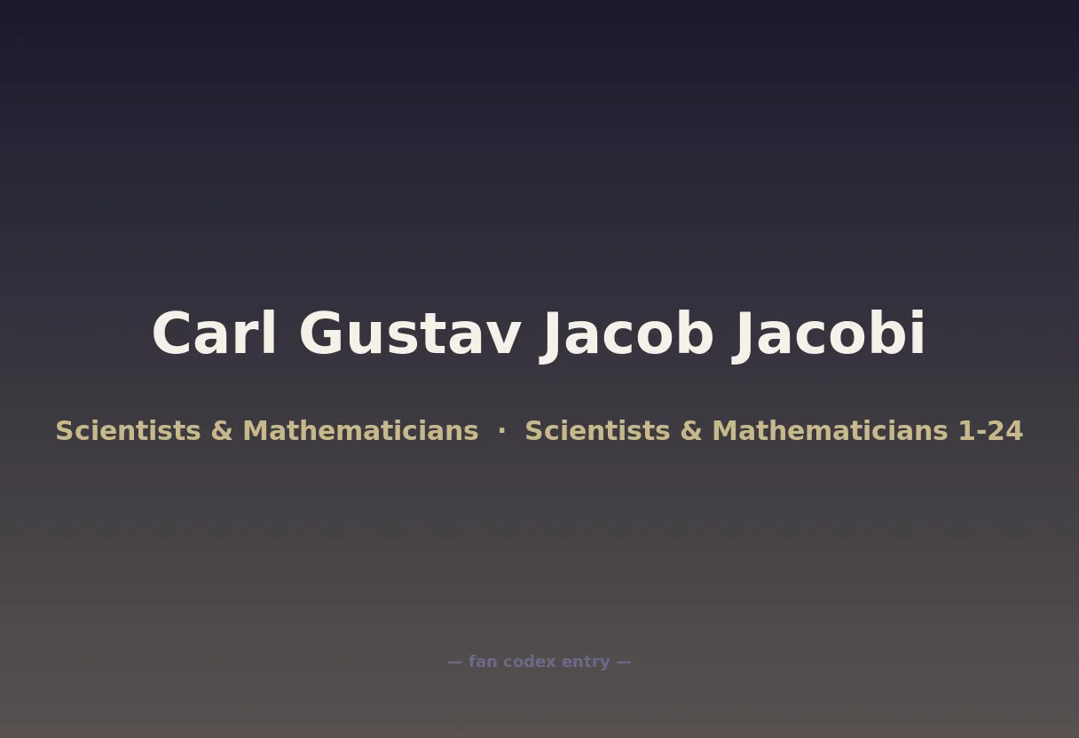 Carl Gustav Jacob Jacobi