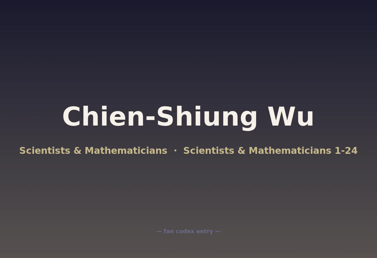 Chien-Shiung Wu