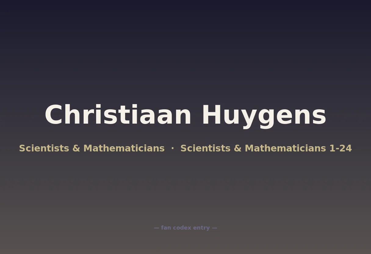 Christiaan Huygens